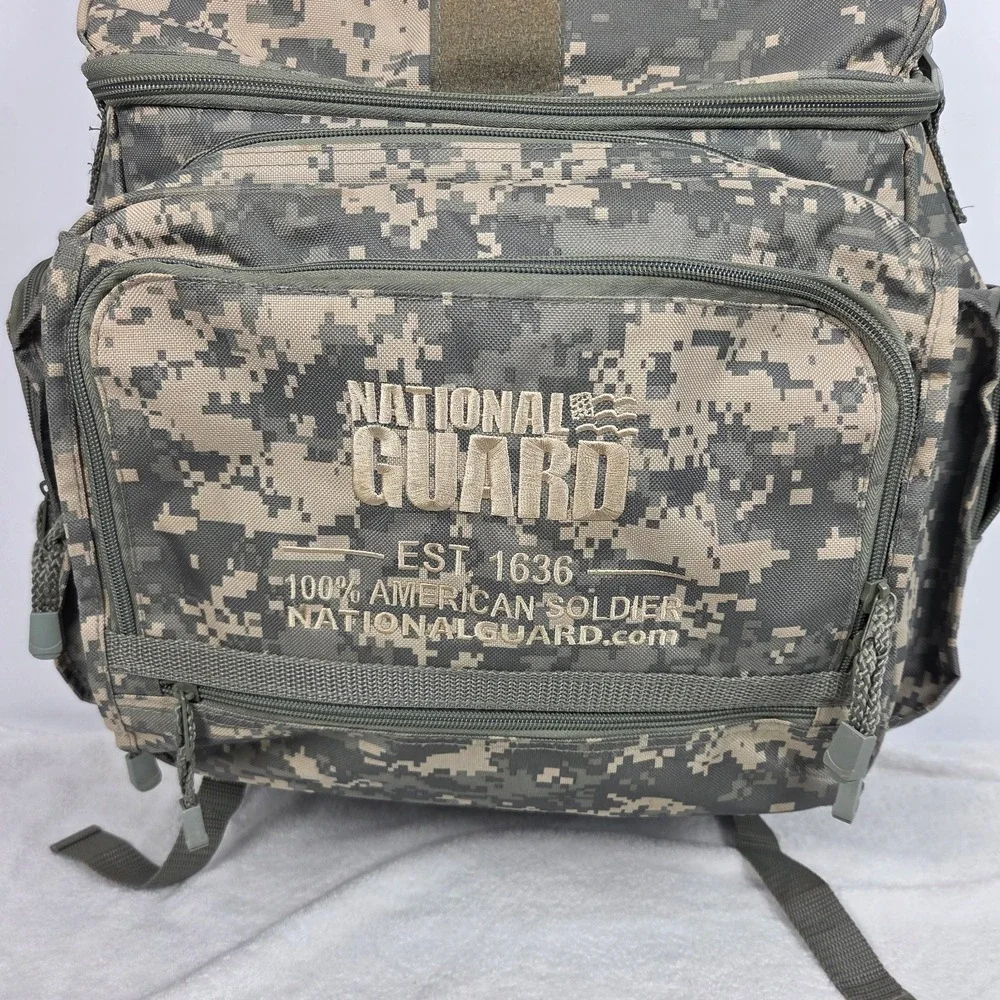 U.S. Army National Guard Backpack Laptop Digital Camo American Soldier Bag